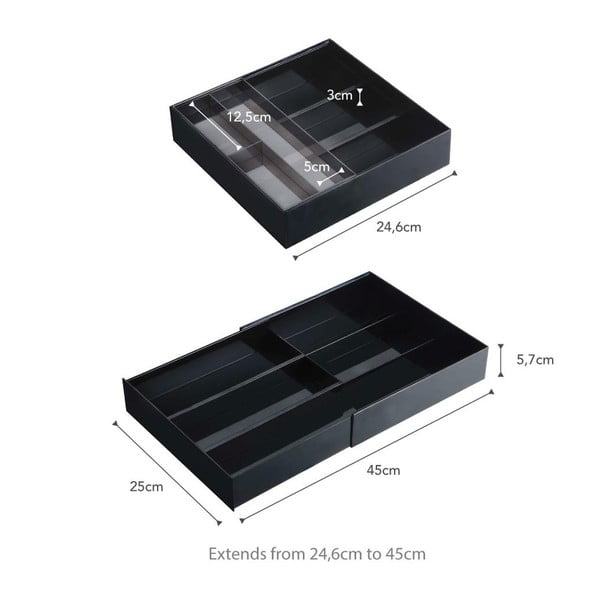 Plastikowy organizer do szuflady Tower – YAMAZAKI-image-3