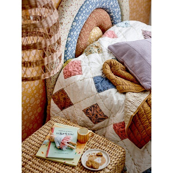 Brązowy bawełniany koc dziecięcy 80x100 cm Baille – Bloomingville Mini-image-4