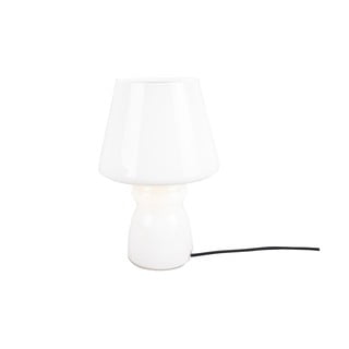 Biała szklana lampa stołowa Leitmotiv Classic Glass, ø 16 cm