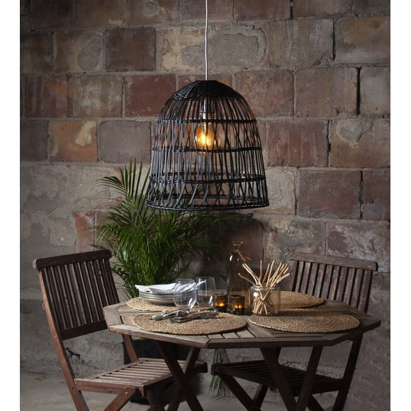 Czarny abażur ø 48 cm Knute – Star Trading-image-1