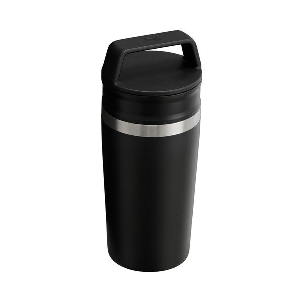 Czarny kubek termiczny ze stali nierdzewnej 350 ml Café-To-Go Travel Mug Black 2.0 – Stanley-image-2