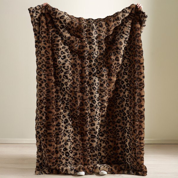 Brązowy koc 130x170 cm Animal Print – Catherine Lansfield-image-2