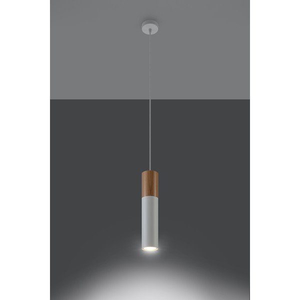 Biała lampa wisząca Sollux Paul-image-1