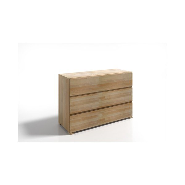 Komoda z drewna bukowego z 3 szufladami SKANDICA Vestre-image-1