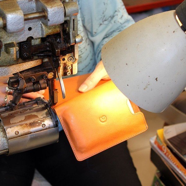 Danny P. skórzany portfel Slim Cognac-image-1