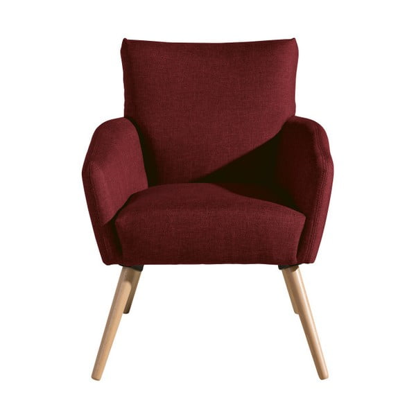 Ciemnoczerwony fotel Max Winzer Jörn-image-1