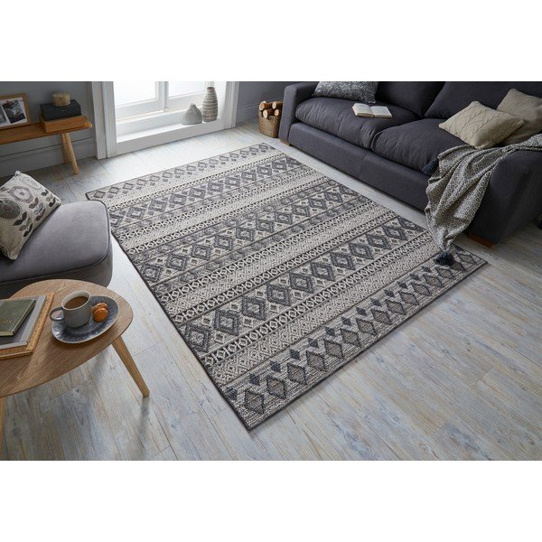 Szaro-kremowy dywan Flair Rugs Herne, 160x230 cm-image-4