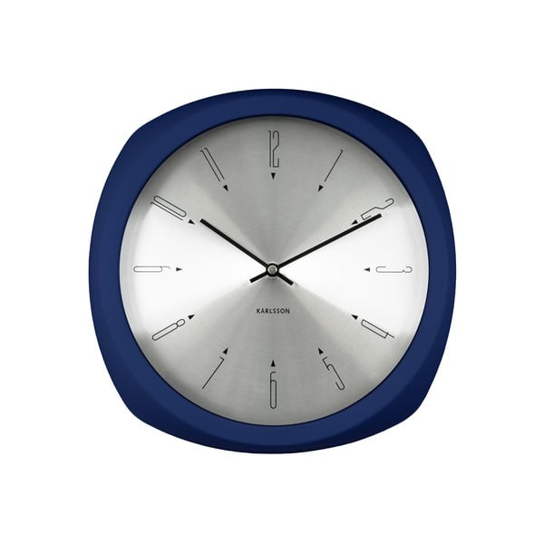 Niebieski zegar Karlsson Aesthetic Square
