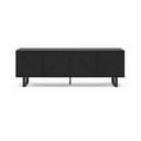 Czarna szafka pod TV 161x55x35 cm Peta – Marckeric