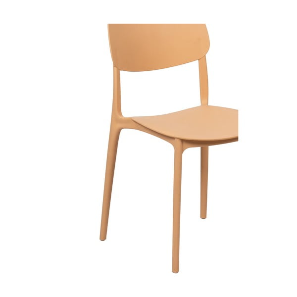 Brzoskwiniowe plastikowe krzesło ogrodowe Hébé – Bonami Essentials-image-4