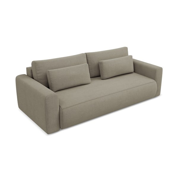 Jasnobrązowa rozkładana/ze schowkiem sofa 238 cm Kapua – Makamii-image-2