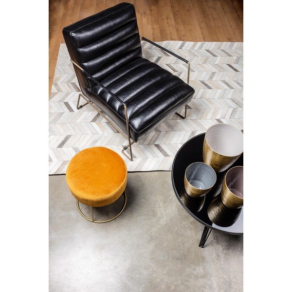 Czarny fotel z imitacji skóry Brianna – Bizzotto-image-1