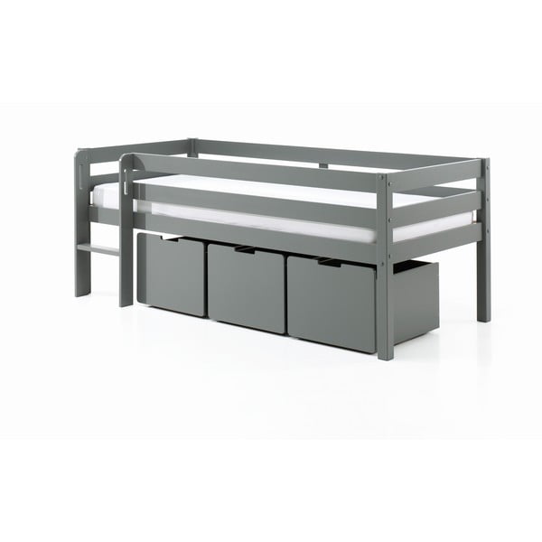 Szare szuflady pod łóżko dziecięce 3 szt. Pino – Vipack-image-2