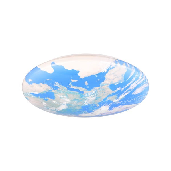 Niebieska dziecięca lampa sufitowa LED ø 37 cm Terra – Reality-image-3