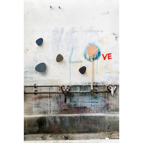 Niebieski ścienny stalowy haczyk Dot S Nupo – LIND DNA-image-1