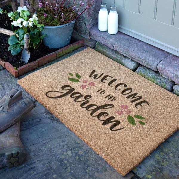Wycieraczka z włókna kokosowego 60x90 cm Welcome to My Garden – Artsy Doormats-image-2