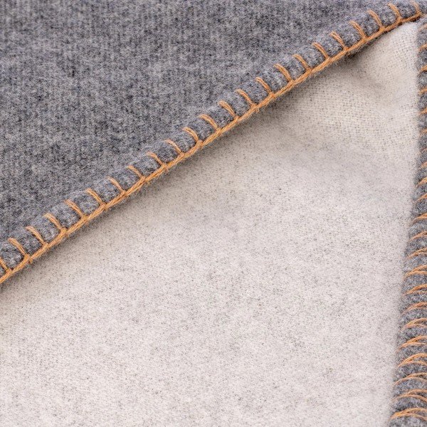 Szary koc z mieszanki wełny 145x200 cm Ahwi – Blomus-image-1