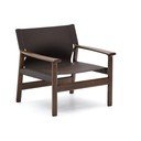 Ciemnobrązowy skórzany fotel Jan – Kave Home