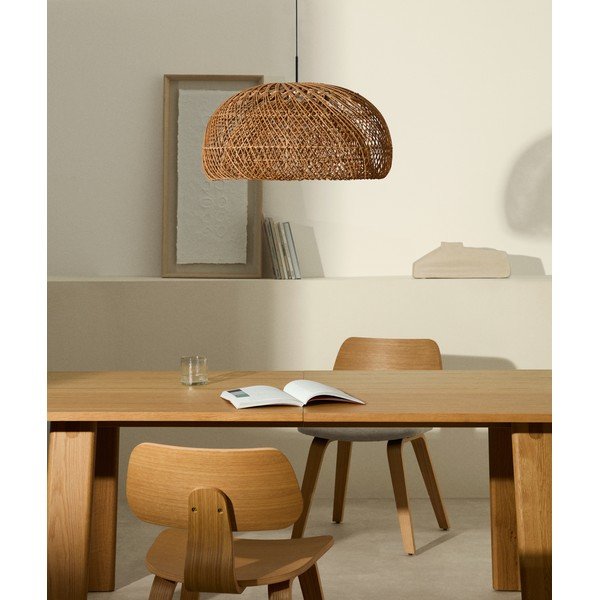 Rattanowy abażur w naturalnym kolorze ø 60 cm Isora – Kave Home-image-1