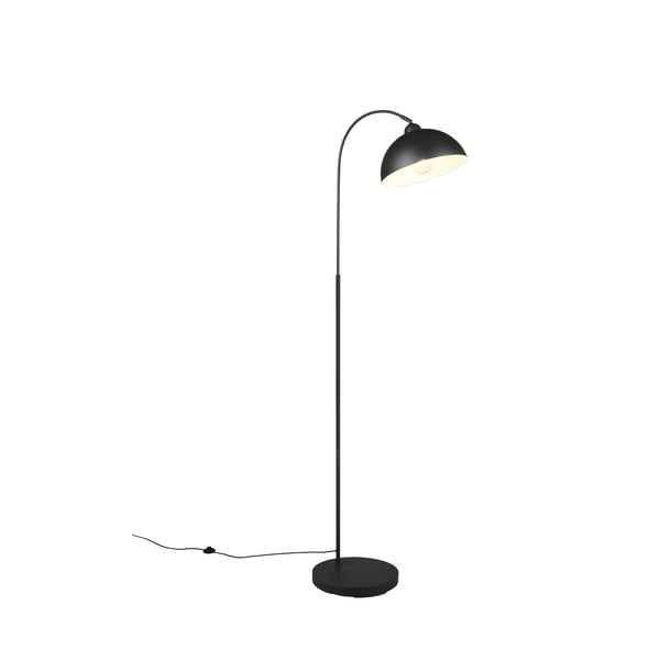 Czarna lampa stojąca z metalowym kloszem (wysokość 170 cm) Sierra – Trio-image-2