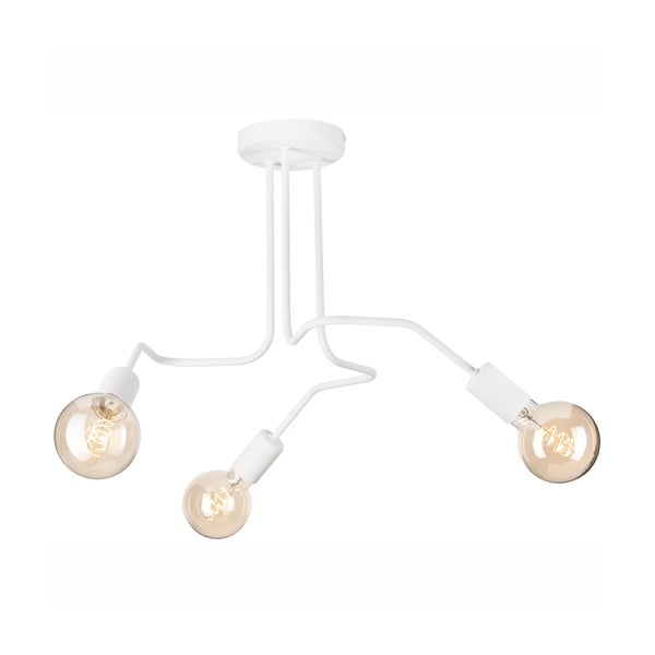 Biała lampa sufitowa 55x55 cm Domino – LAMKUR-image-2