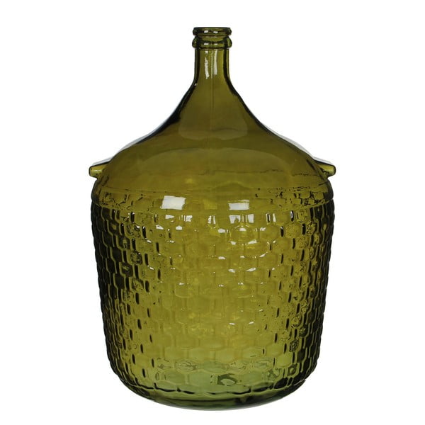 Zielony świecznik szklany Mica Diego, 56x40 cm