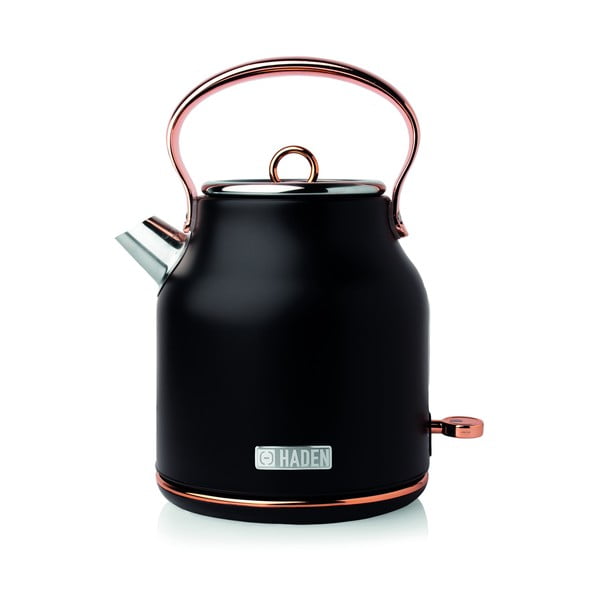 Czarny czajnik elektryczny 1,7 l Heritage – Haden