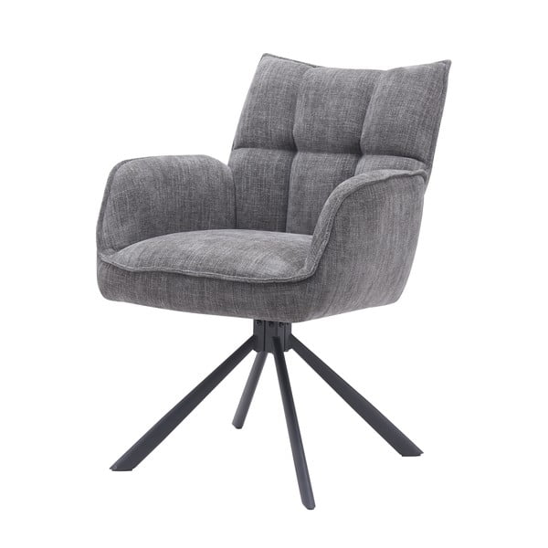 Szare tapicerowane fotele jadalniane zestaw 2 szt. Marilla – Unique Furniture