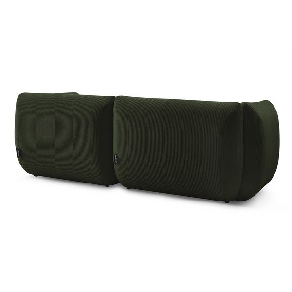Zielona sztruksowa sofa 260 cm Lecomte – Bobochic Paris-image-4