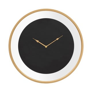 Czarny zegar ścienny Mauro Ferretti Fashion, ø 60 cm