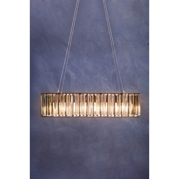 Metalowa lampa wisząca ze szklanym kloszem Akiko – Premier Housewares-image-1