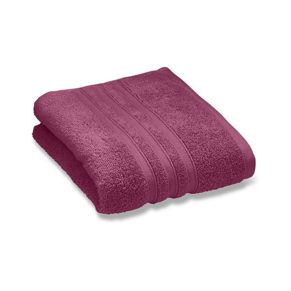 Ciemnoróżowy bawełniany ręcznik kąpielowy frotte 70x120 cm Zero Twist – Catherine Lansfield