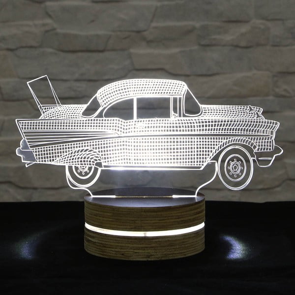 Lampa 3D stołowa Car