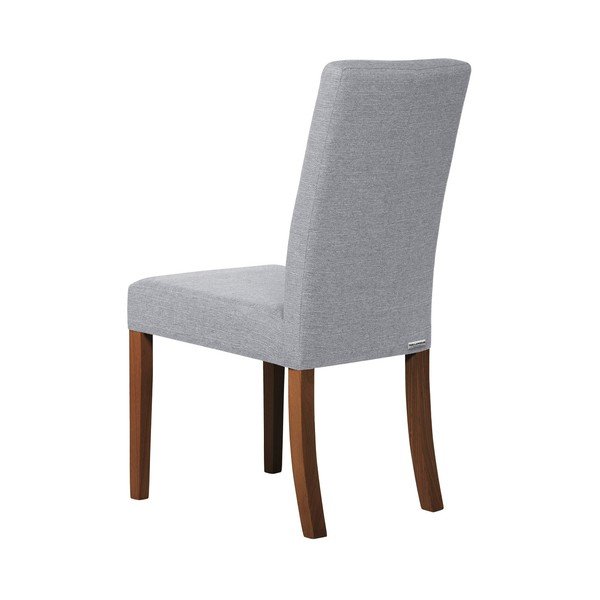 Szare krzesło z ciemnobrązowymi nogami Ted Lapidus Maison Tonka-image-4