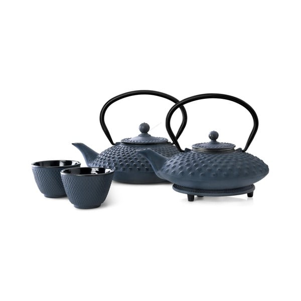 Zestaw 2 niebieskich czarek żeliwnych Bredemeijer Xilin, ⌀ 7,8 cm-image-2