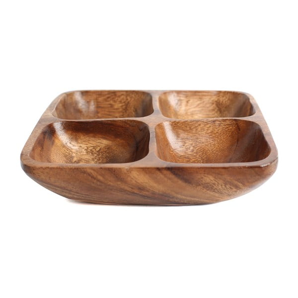 Brązowa drewniana miska do serwowania Kora – Premier Housewares-image-1