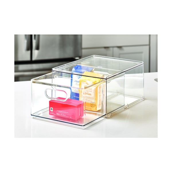 Przezroczysty pojemnik iDesign The Home Edit, 34x25,3x15,4 cm-image-4