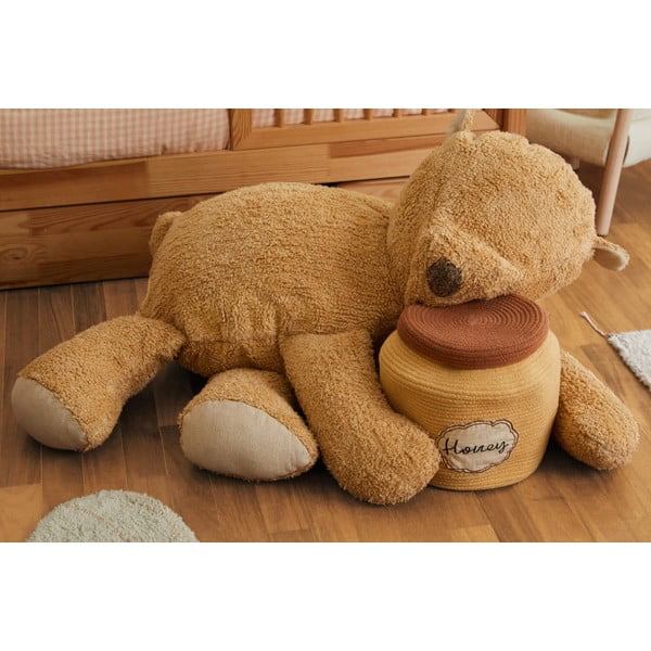 Brązowy dziecięcy worek do siedzenia Sleepy Bear – Lorena Canals-image-1
