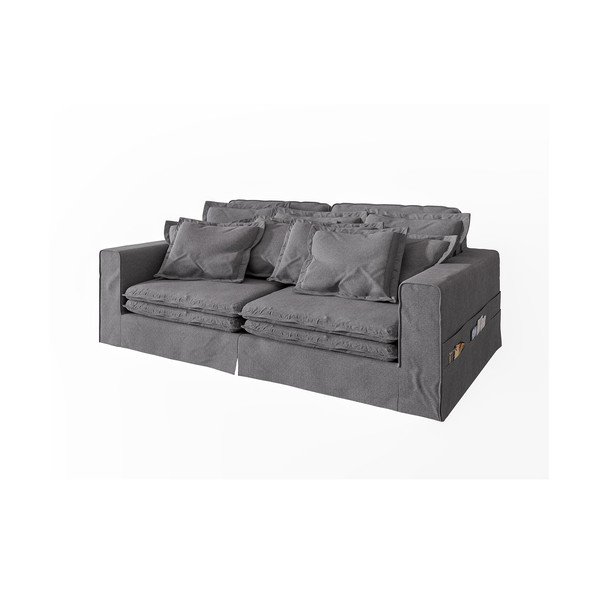 Szara sofa 236 cm Nora – Ropez-image-2