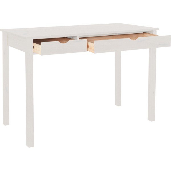 Białe biurko z drewna sosnowego Støraa Gava, dł. 100 cm-image-1