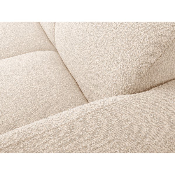 Beżowy narożnik z materiału bouclé (prawostronny) Molino – Micadoni Home-image-1