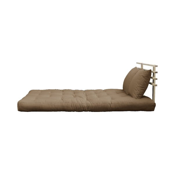Sofa rozkładana z brązowym obiciem Karup Design Shin Sano Natural/Mocca-image-3
