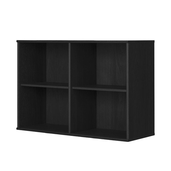 Czarny regał wiszący w dekorze jesionu 89x61 cm Mistral – Hammel Furniture-image-1