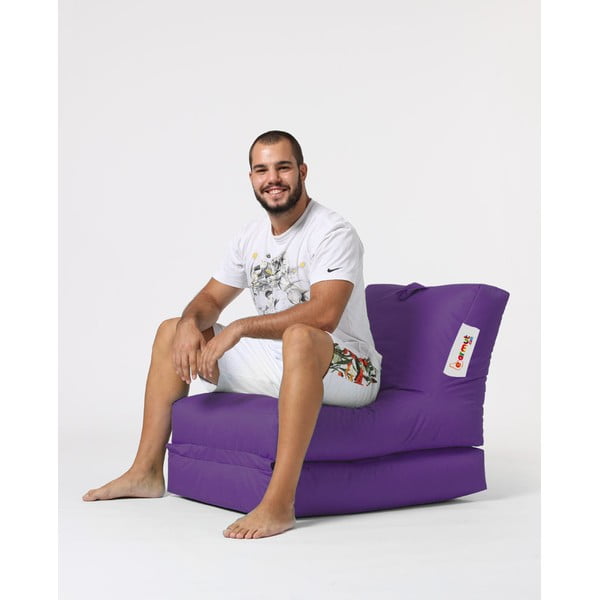 Fioletowy ogrodowy worek do siedzenia Siesta – Floriane Garden-image-3