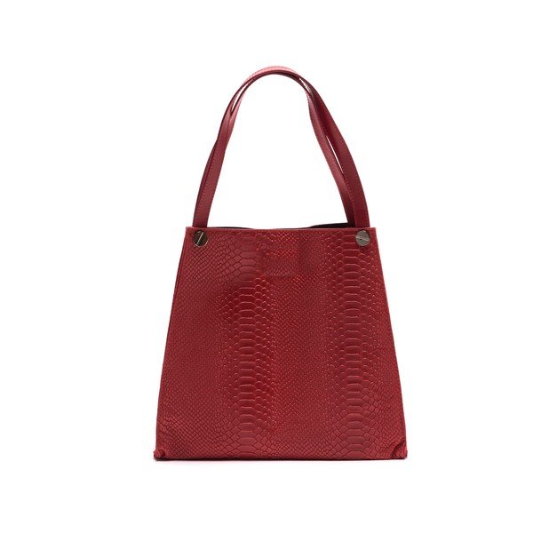 Skórzana torebka Anna Luchini 8038 Rosso-image-1