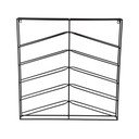 Czarny wiszący metalowy regał na wino liczba butelek 10 67x66x7,5 cm Cuadro – PT LIVING