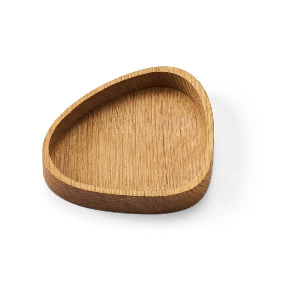 Drewniany pojemnik dekoracyjny w naturalnym kolorze 14x12,5x3 cm Curve S – LIND DNA-image-1