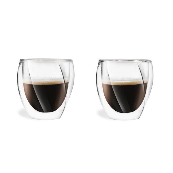 Kubki do cappuccino z podwójną ścianką zestaw 2 szt. 250 ml Cristallo – Vialli Design