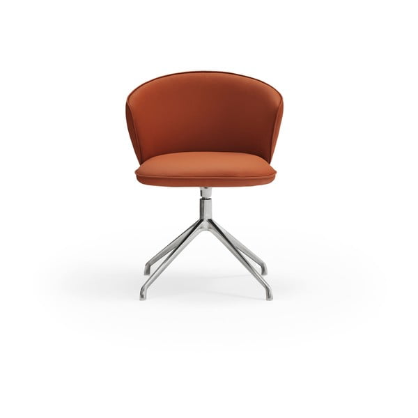 Pomarańczowe tapicerowane fotele jadalniane zestaw 2 szt. Add – Teulat-image-1