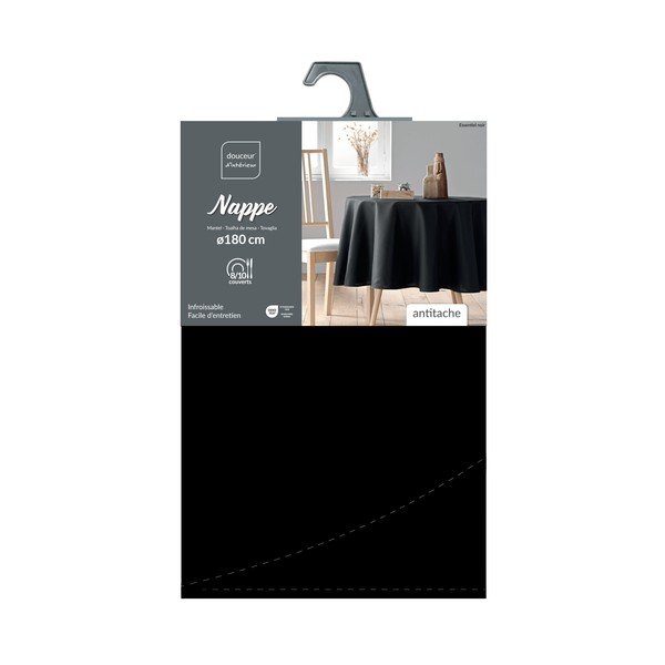 Obrus odpowiedni do prania ø 180 cm Essentiel – douceur d'intérieur-image-2